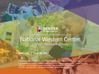 NWC-CAC  |  June 29, 2017  MIG Placemaking Team  The MIG Team  PlacemakingWhy it Matters  What