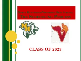 January 15, 2019, 6:30pm - NHHS Parent Orientation  for 8th grade parents in the NHHS theater.