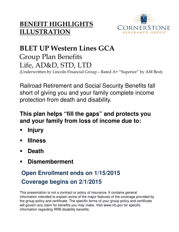 blet up western lines gca group plan benefits group plan