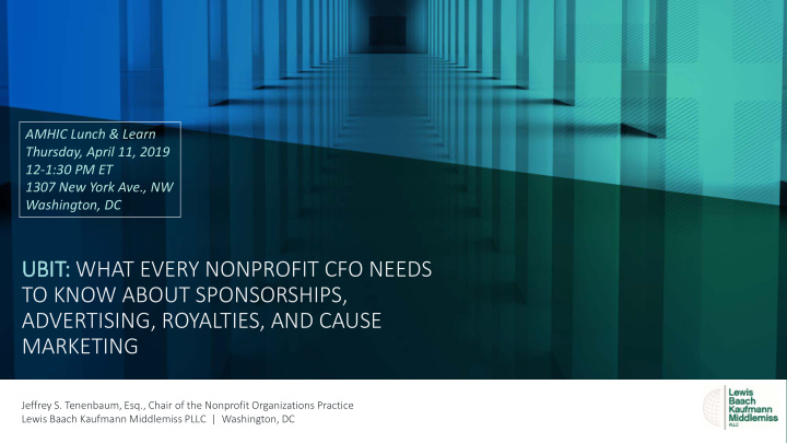 ubi bit what every nonprofit cfo needs to know about