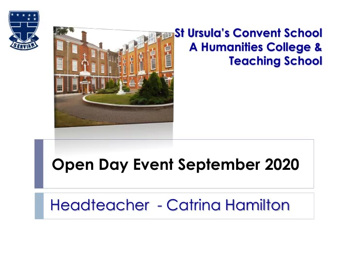open day event september 2020