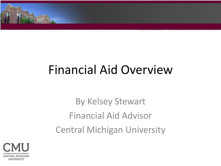 financial aid overview