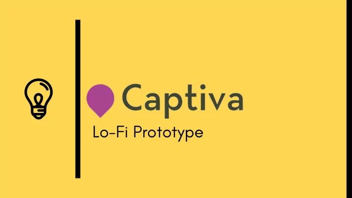 lo fi prototype