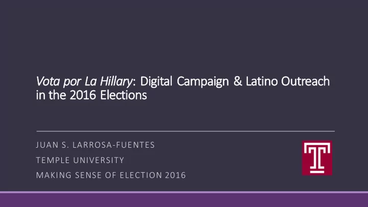 vo vota por la hillary digital camp mpaign latino