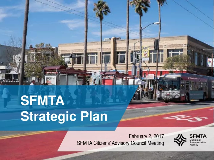sfmta strategic plan