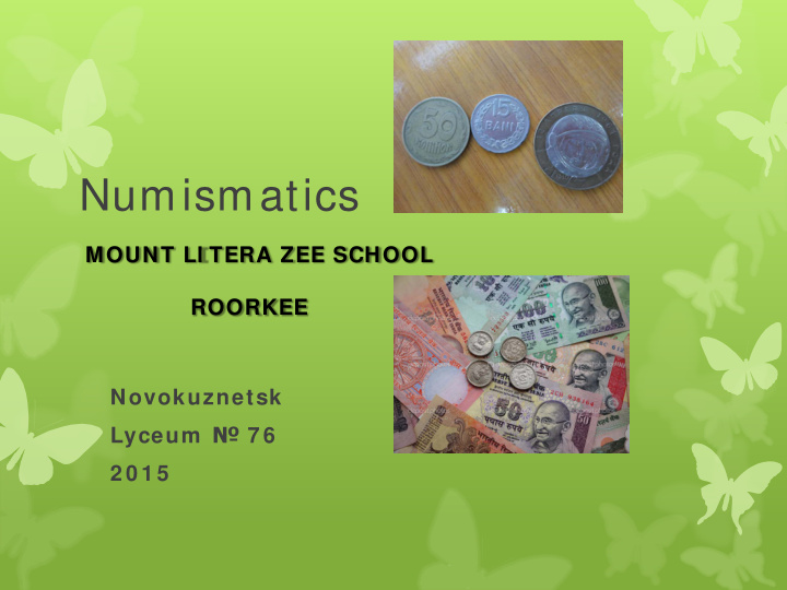 numismatics