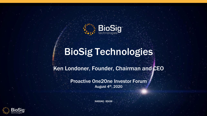 biosig technologies