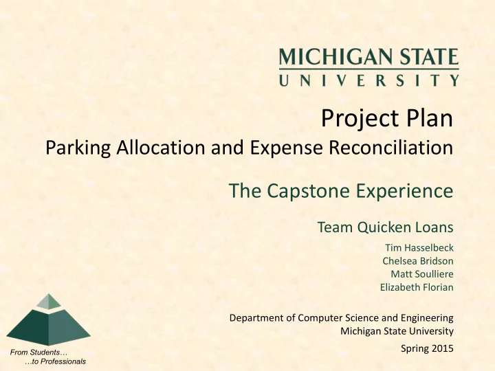 project plan