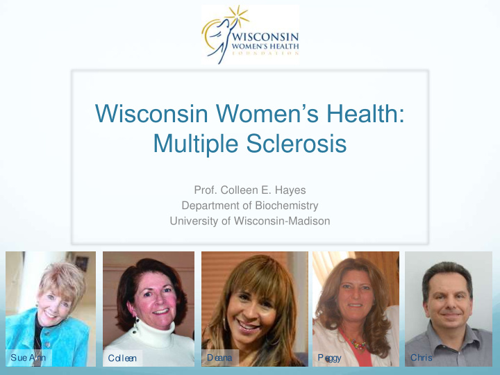 wisconsin women s health multiple sclerosis