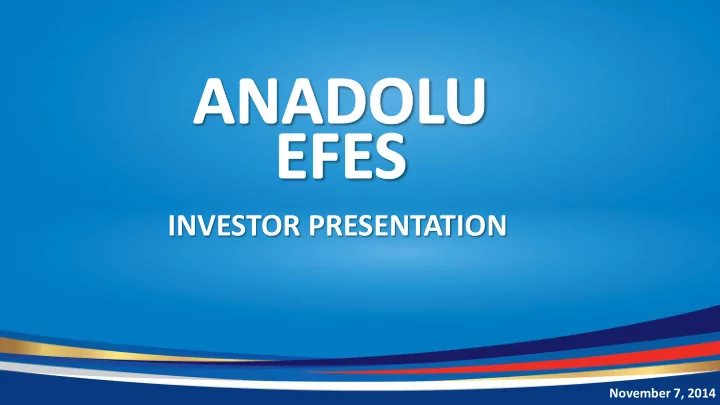 investor presentation