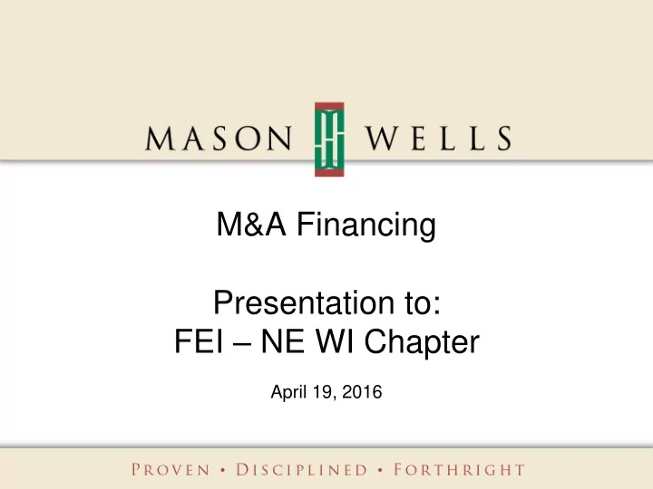 fei ne wi chapter