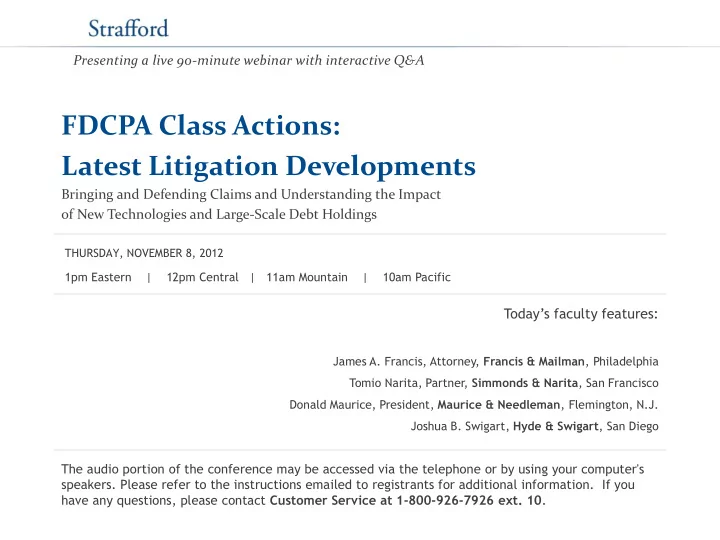 latest litigation developments