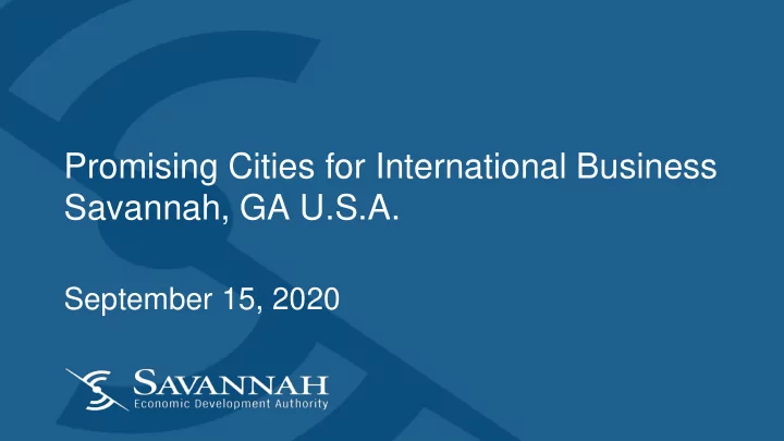 savannah ga u s a
