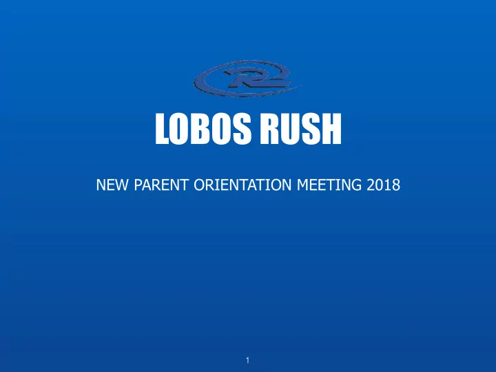 lobos rush