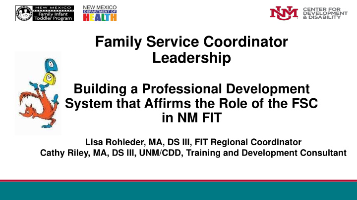 family service coordinator leadership