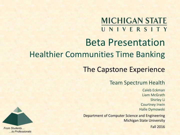 beta presentation