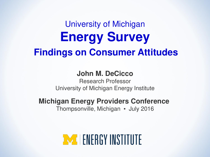 energy survey