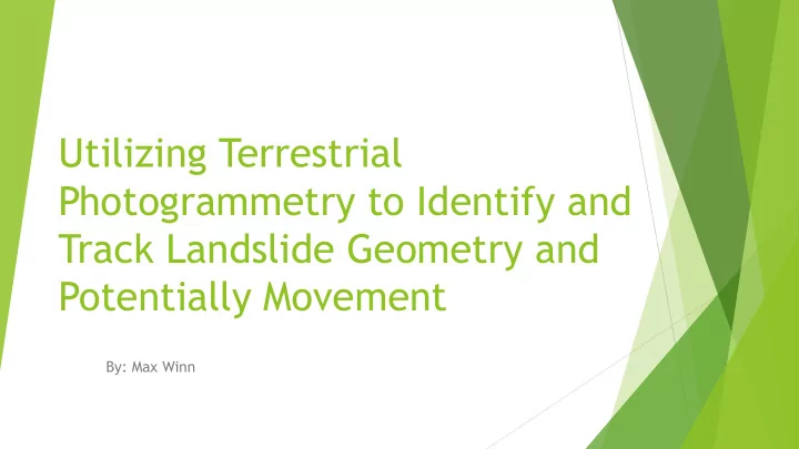 utilizing terrestrial