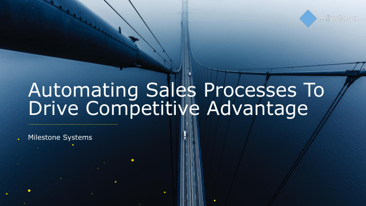 drive competitive advantage