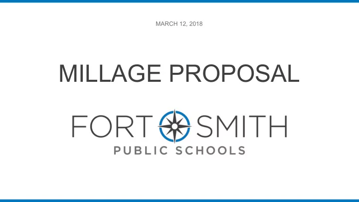 millage proposal