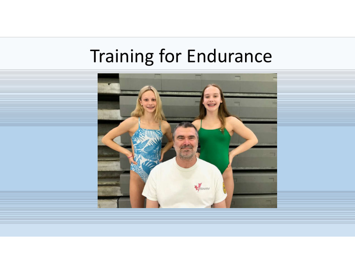 training for endurance training for endurance
