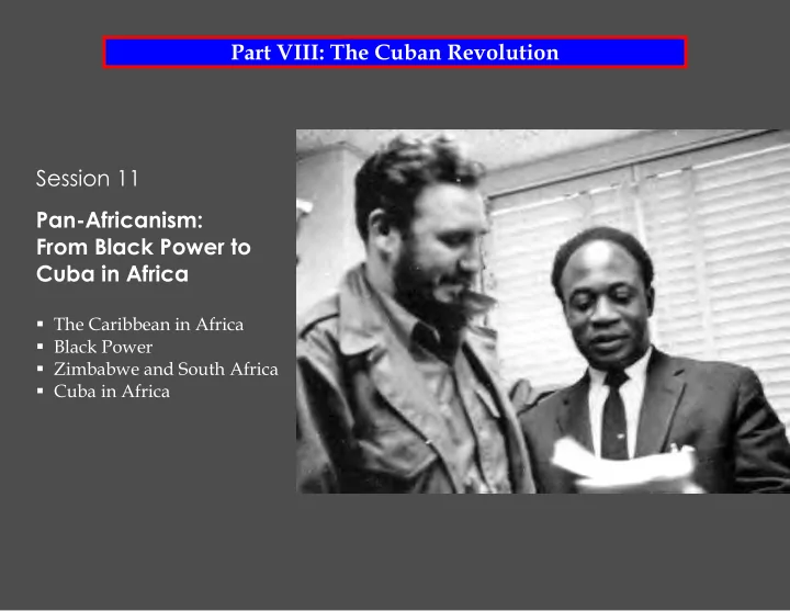 part viii the cuban revolution