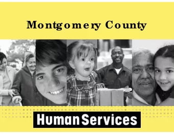 Montgome r  y County  Re ne wal L  e vy =  Not a T  ax  Inc r  e ase  Childr  e ns Se r  vic