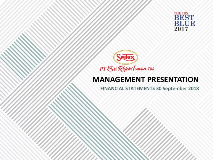 management presentation