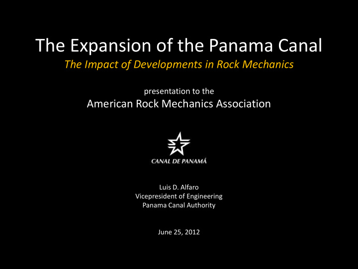 the expansion of the panama canal
