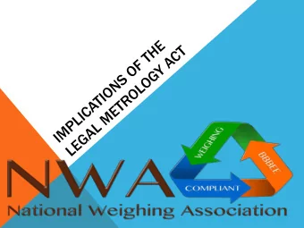 PARTICIPANTS  IMPACTED  NG  E WEIGHING  ANIES  Product  ING  &amp; SCALE COMPANIE  Product