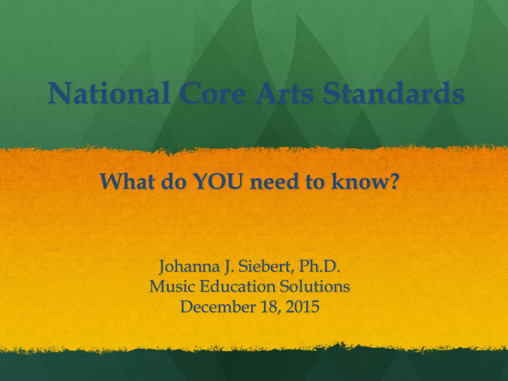 national core arts standards