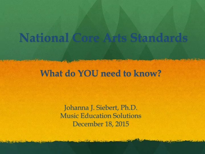 national core arts standards