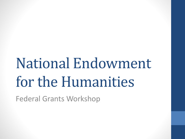 national endowment