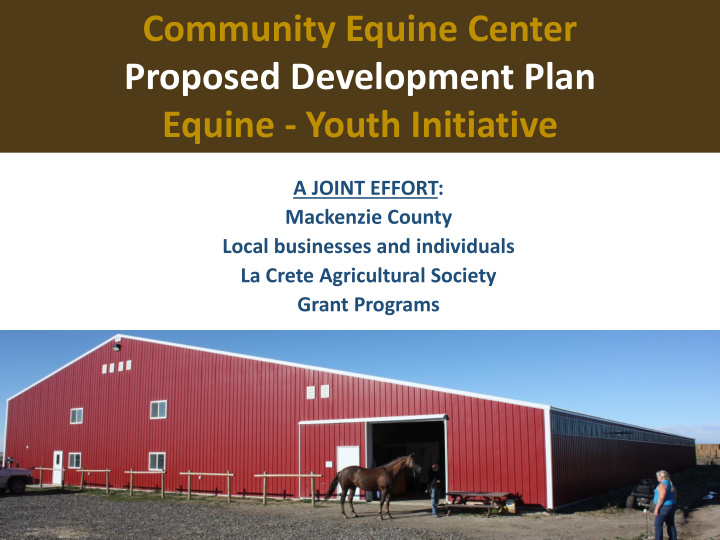 community equine center