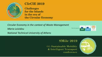 Maria Loizidou  National Technical University of Athens  EU-27 physical trade balance with the rest