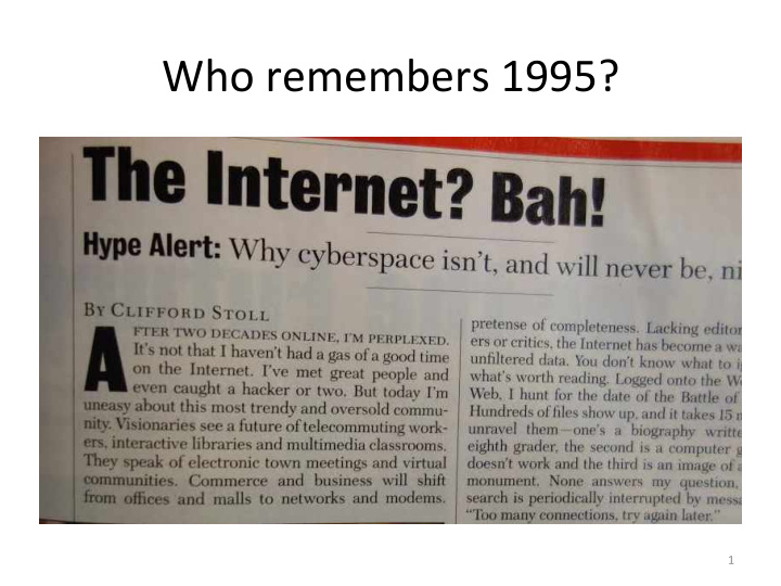 who remembers 1995