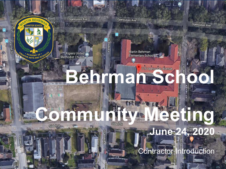 behrman school community meeting
