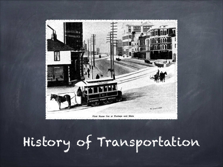 history of transportation automobiles