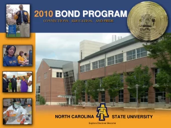 2010  BOND PROGRAM  BOND PROGRAM  CONNECTIONS,  AND PRIDE  EDUCATION,  CONNECTIONS,  AND PRIDE