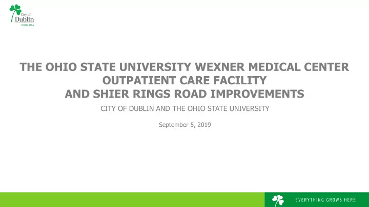 the ohio state university wexner medical center