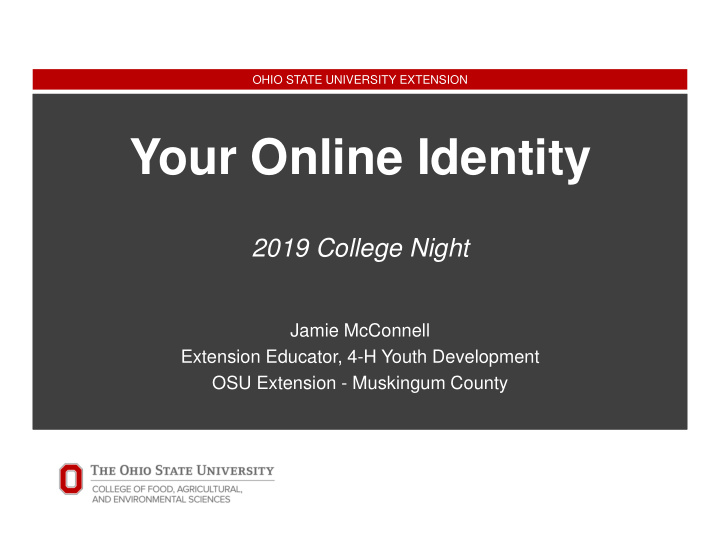 your online identity
