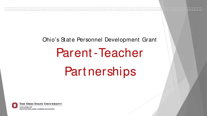parent teacher partnerships partners
