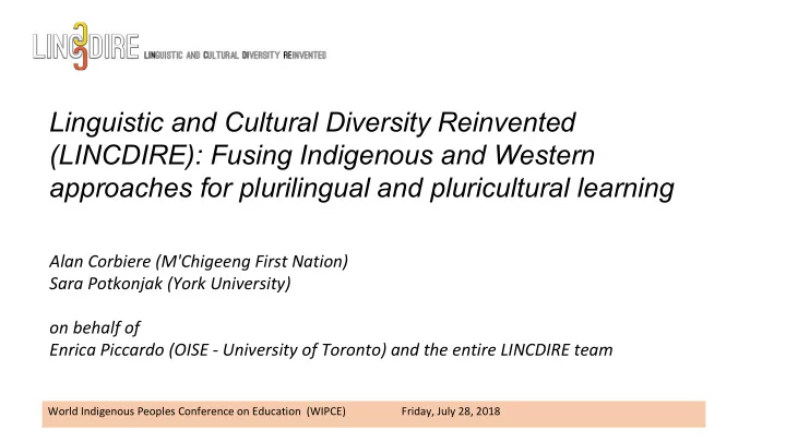 linguistic and cultural diversity reinvented lincdire