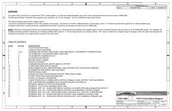1  2  3  4  5  6  REVISION BLOCK  REV  DESCRIPTION  DATE  INCORP. BY  OVERVIEW  The goal of this
