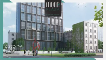 2019  2019 WELCOME TO BELGRADE  Central pedestrian zone  Heart of the city full of life and buzz