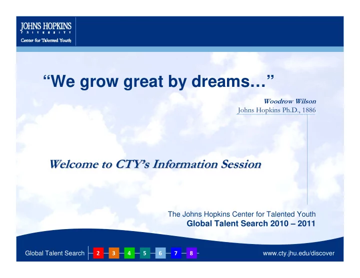 we grow great by dreams