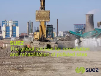 activity/expertise and/or geographical scope  SUEZ  1. Organisation  2. Products &amp; Services  3.