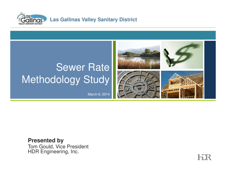 sewer rate methodology study
