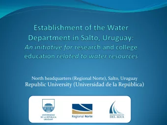 Republic University (Universidad de la Repblica)  Presentation organization  Decentralization