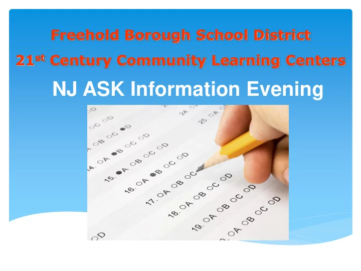 nj ask information evening